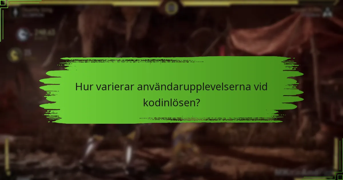 Hur kan man felsöka vanliga problem med kodinlösen?
