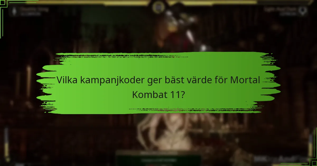 Vilka vanliga problem uppstår vid inlösen av kampanjkoder för Mortal Kombat 11?